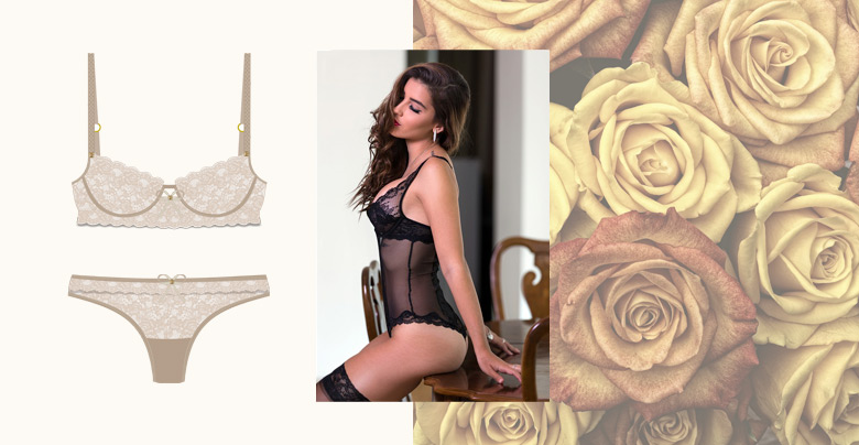 Mulher com lingerie inspiração para verão 2016-2017