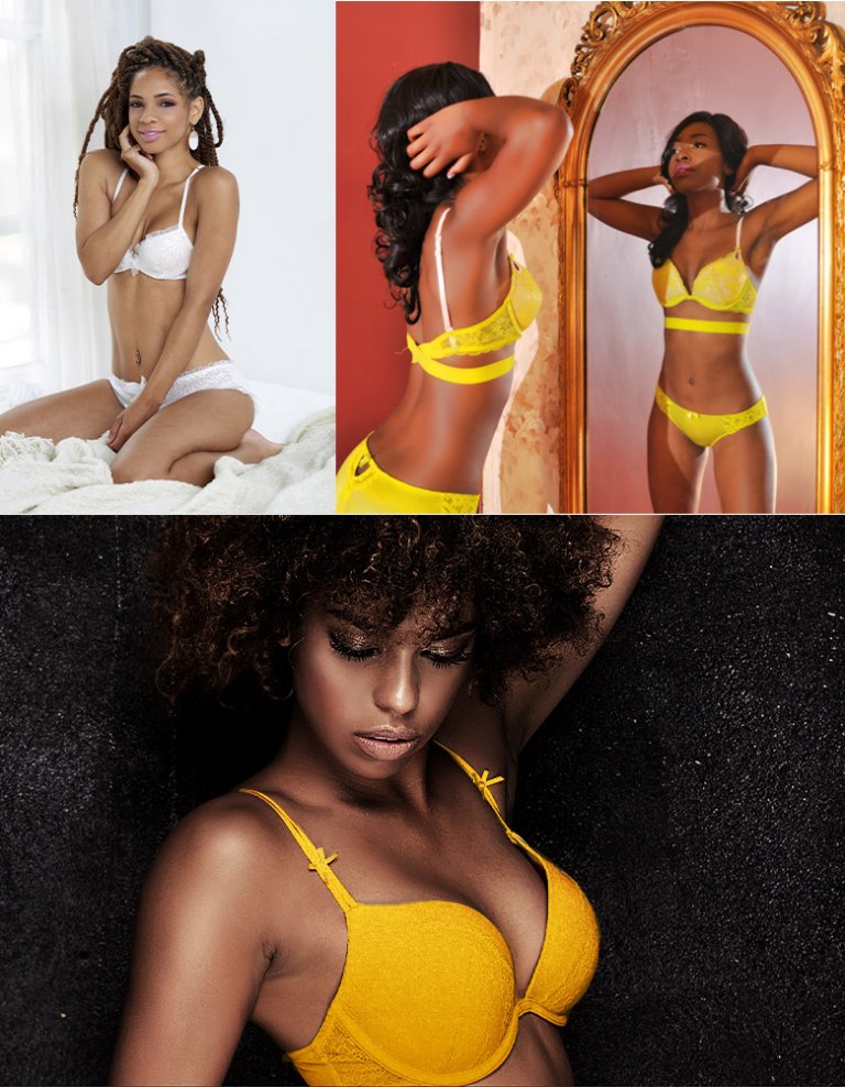 Negra loira ou morena Veja qual cor de lingerie combina você