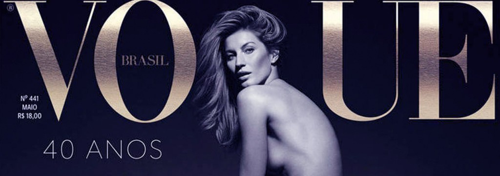 Capa revista vogue com Gisele Bündchen
