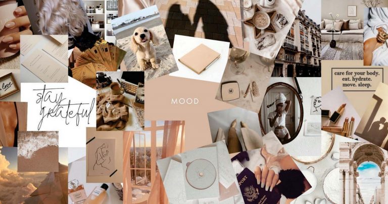 exemplo de uso de moodboard para criação de coleção de moda
