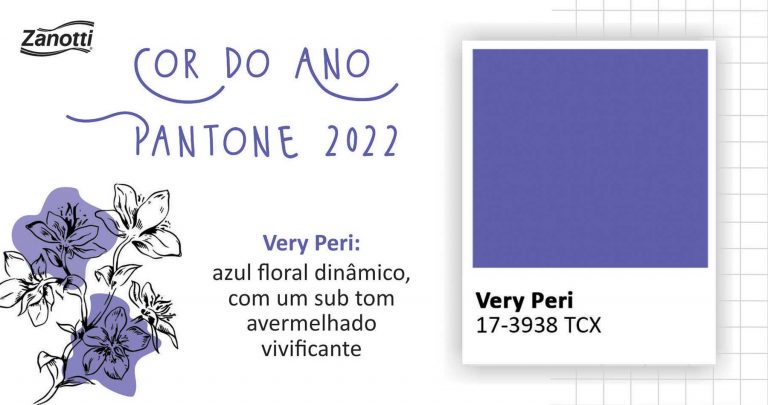 imagem da cor do ano 2022 Very Peri