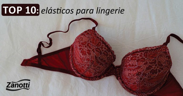 imagem de um sutiã vermelho confeccionado com um dos elásticos mais utilizados na confecção de lingeries