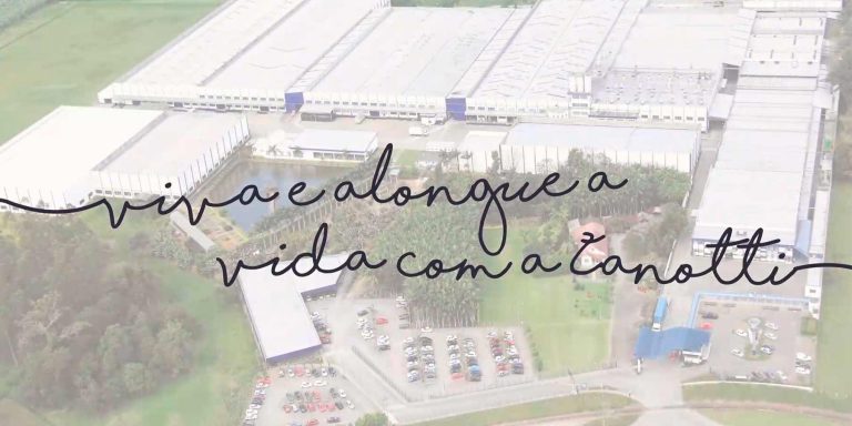 Imagem aérea da empresa. Zanotti no dia a dia