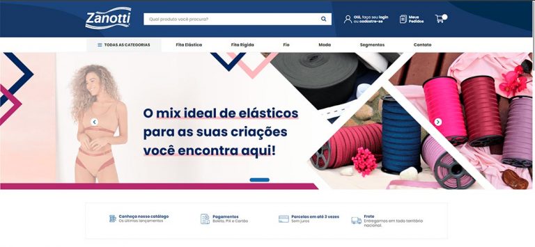 Loja online da Zanotti tem fácila cessoa e navegação para as compras