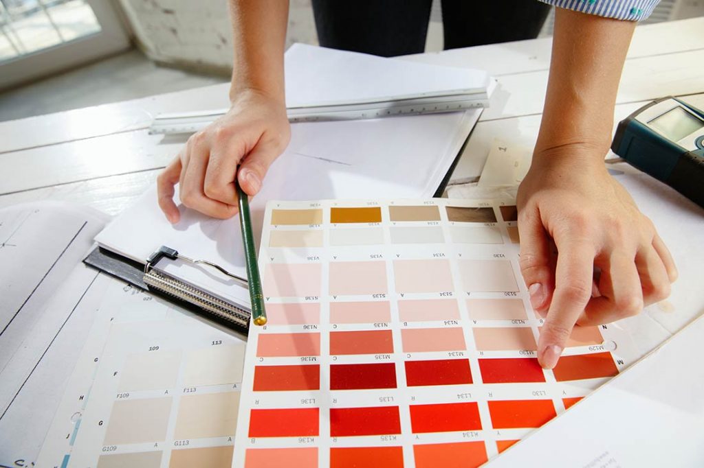Paleta de cores que são usados na tendência boho chic