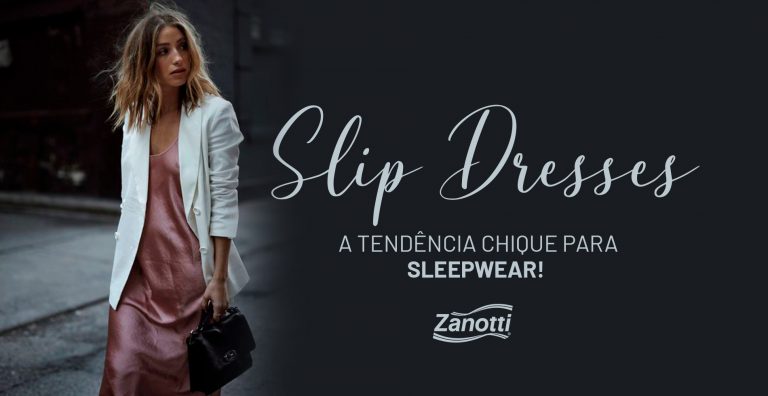Mulher loira usando peça Slip Dresses