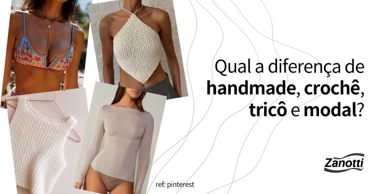 Mulheres usando, handmade, tricô, modal e crochê