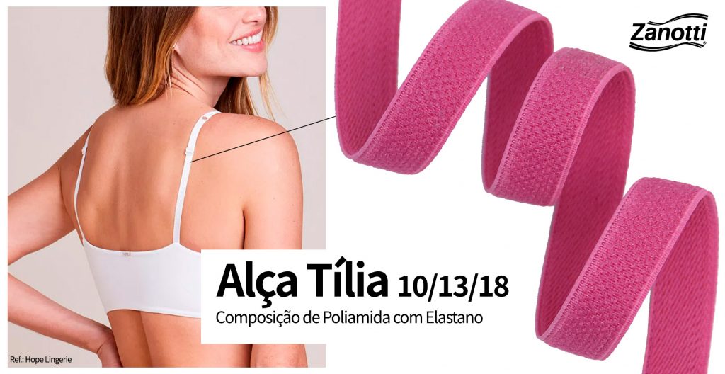 Elástico alça tília, lançamento zanotti