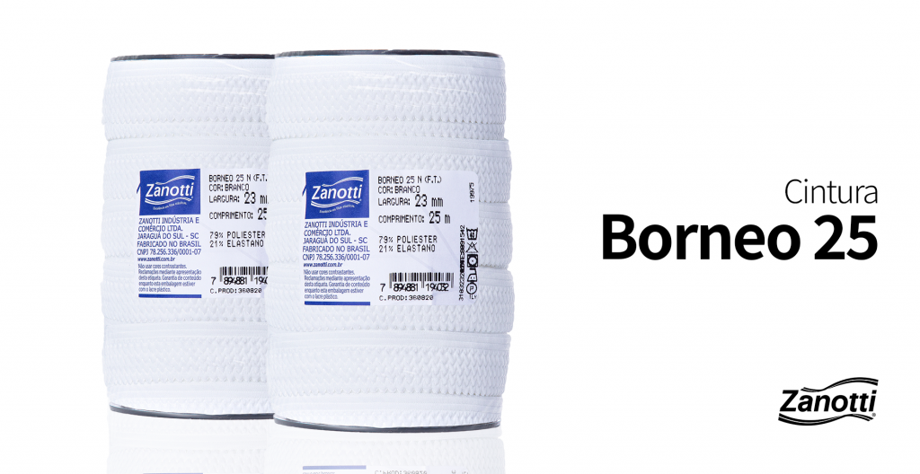 Elástico de Cintura Borneo 25 da Zanotti Elásticos