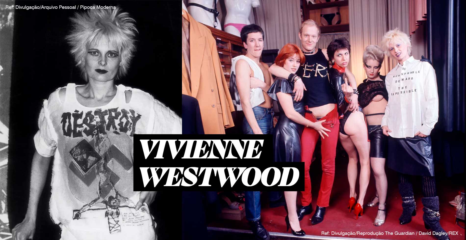 vivienne Westwood, famosa designer de moda nos anos 70